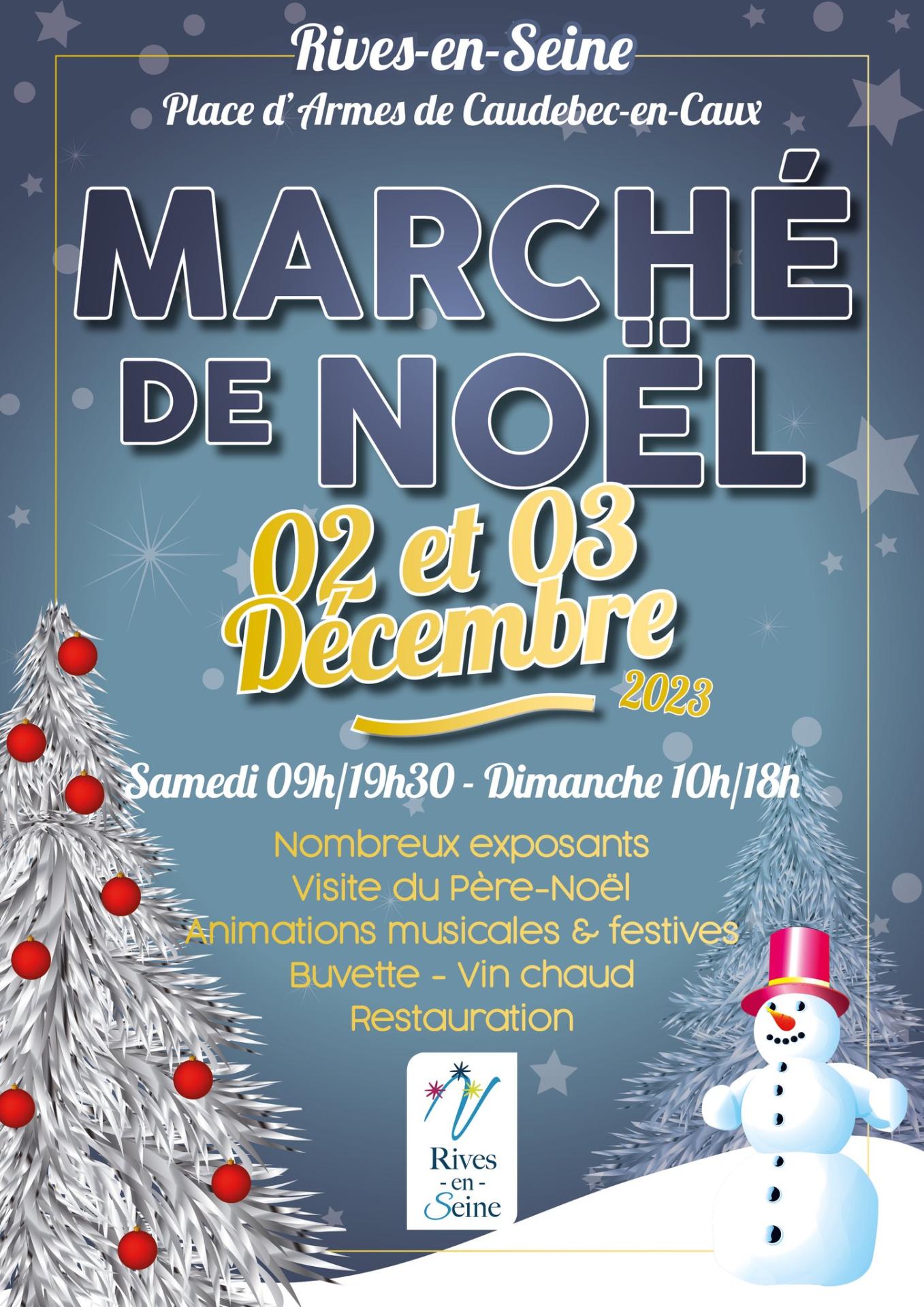 Marche de noel rives en seine